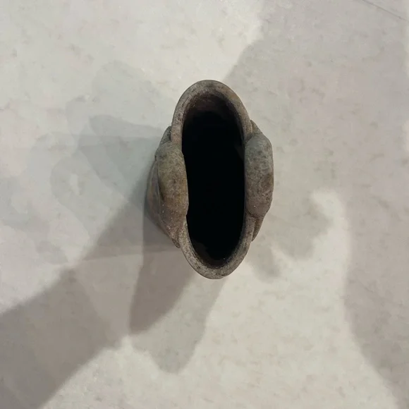 Vintage handmade style South American fish pottery bag vase. GUC! - Picture 3 of 6